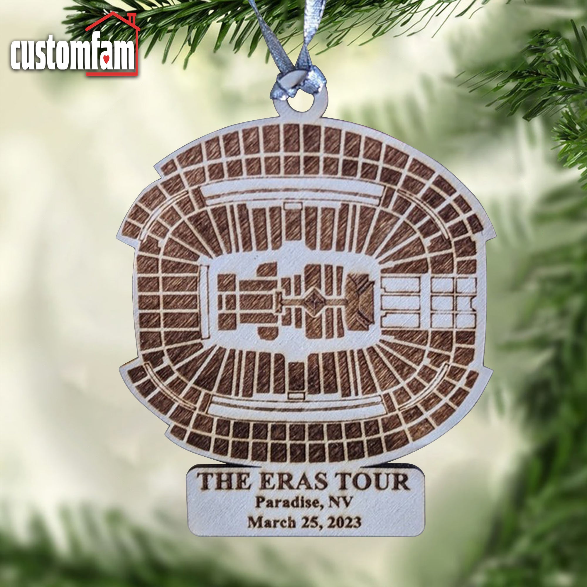 The Eras Tour Paradise Stadium Ornament, Personalized Christmas Ornament