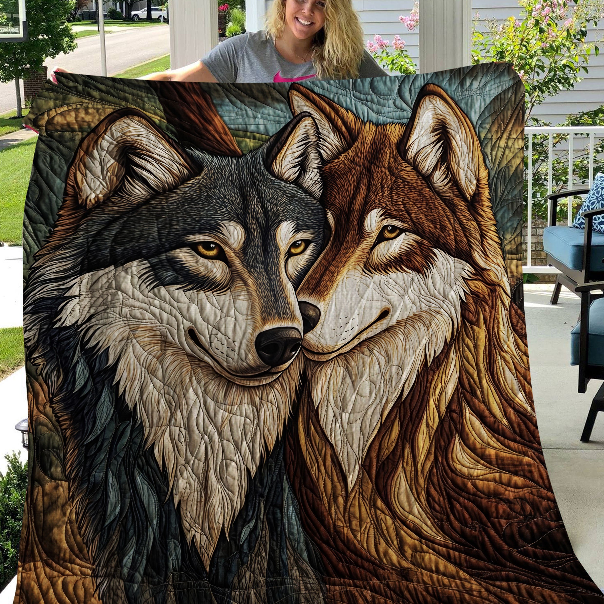 Wilderness Heart Custom Blanket, Couple Blanket, Couple Valentine Gift