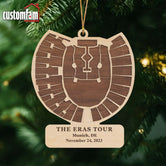 The Eras Tour Munich Stadium Ornament, Personalized Christmas Ornament