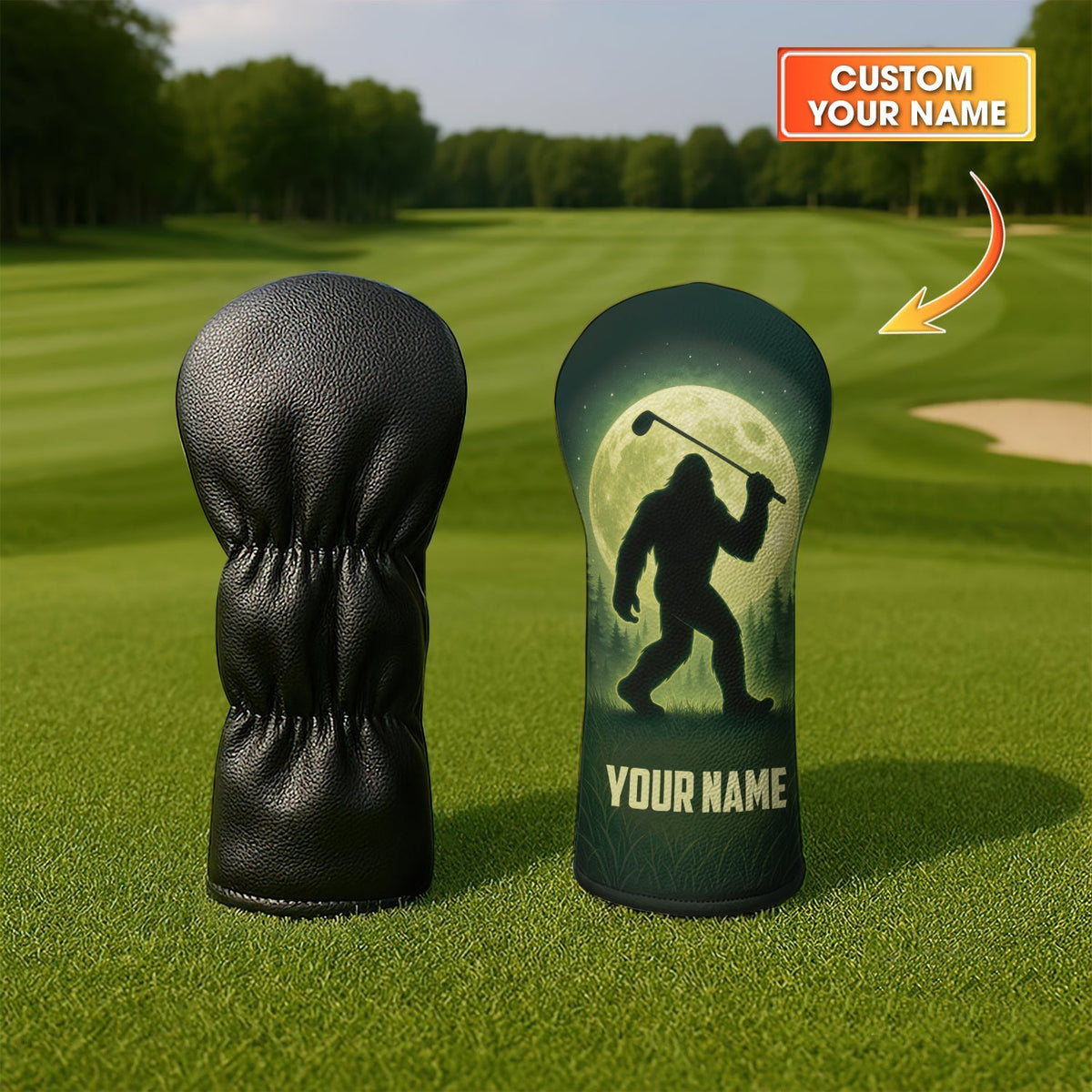 Personalized Bigfoot Golf Head Cover - Golf Gift For Men - View 2