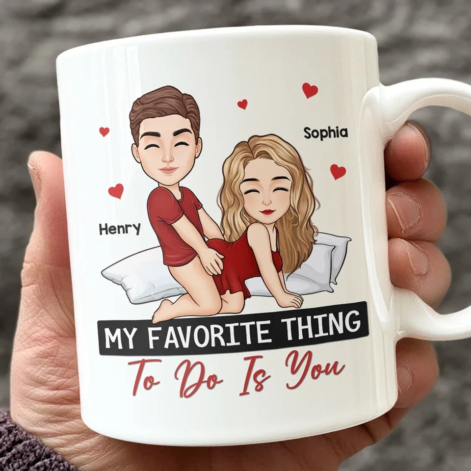 It Started With A Message Coffee Mug, Couple Mug, Funny Coffee Mugs, Personalized Gifts For Couple