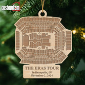 The Eras Tour Indiannapolis, IN Stadium Ornament, Personalized Christmas Ornament, Gift For Swifties