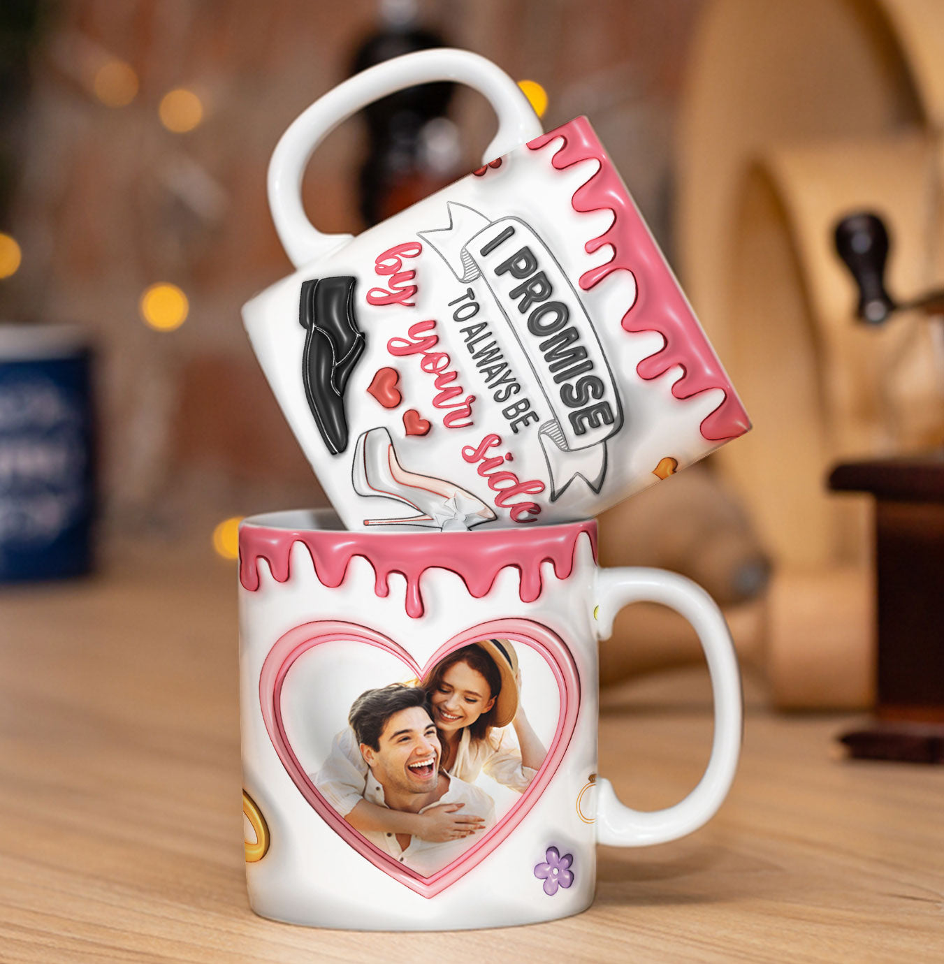 Personalized Photo Valentine Coffee Mug, Couple Mug, Anniversary Mug, Gift For Couple