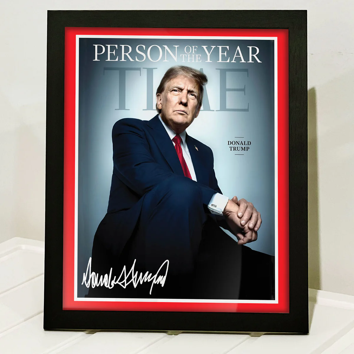 Donald Trump Person Of The Year Time Picture Frame, 47th US President ...