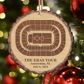 The Eras Tour Amsterdam Stadium Ornament, Personalized Christmas Wood Ornament, Gift For Swifties