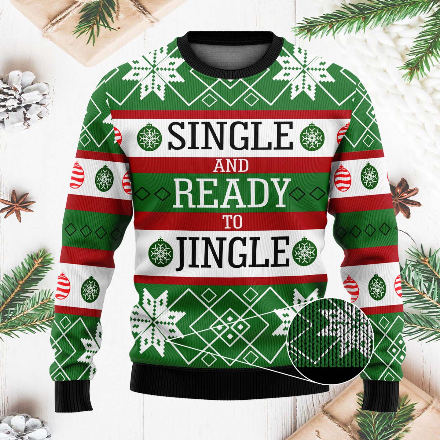 Single And Ready To Jingle Funny Christmas Ugly Sweater, Christmas Gifts