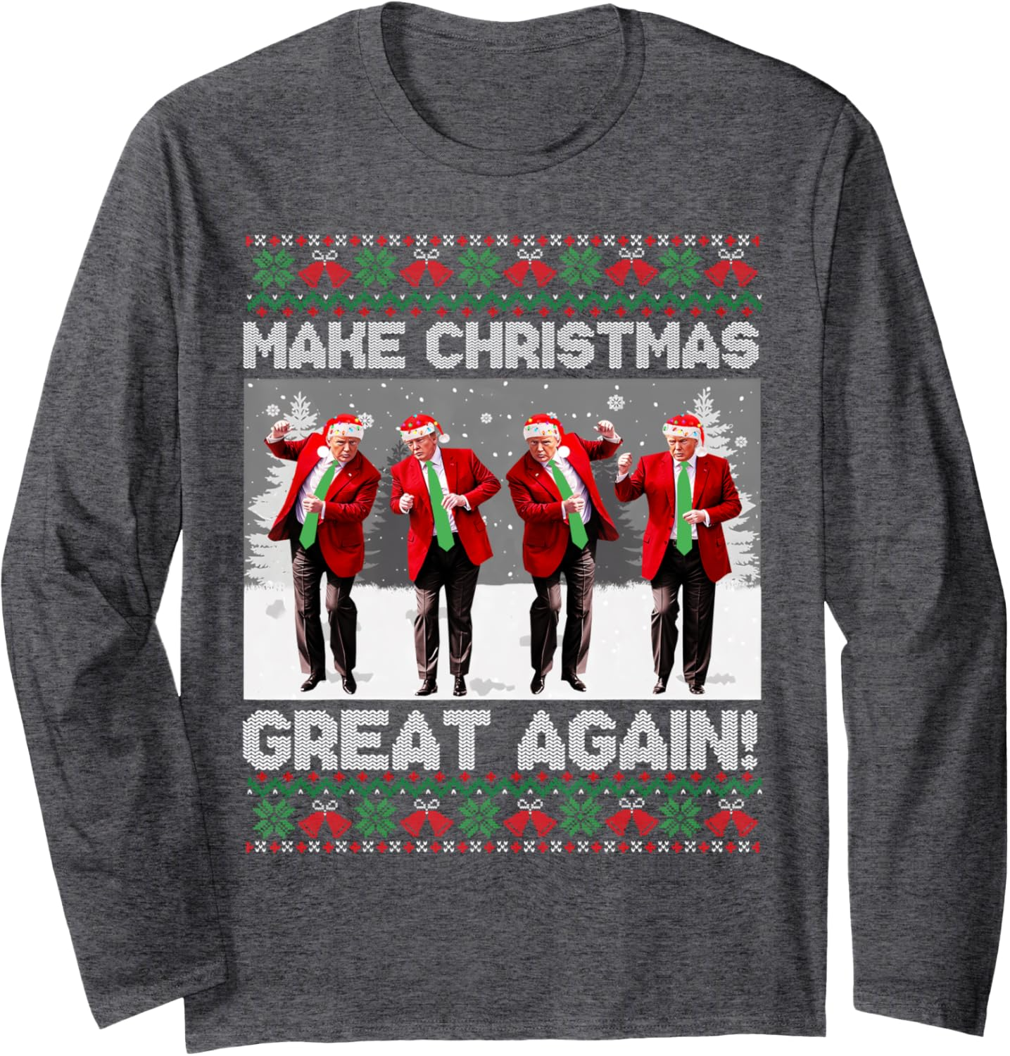 Trump Dancing Make Christmas Great Again Sweatshirt, Trump2024 Christmas Sweatshirt, Christmas Gift