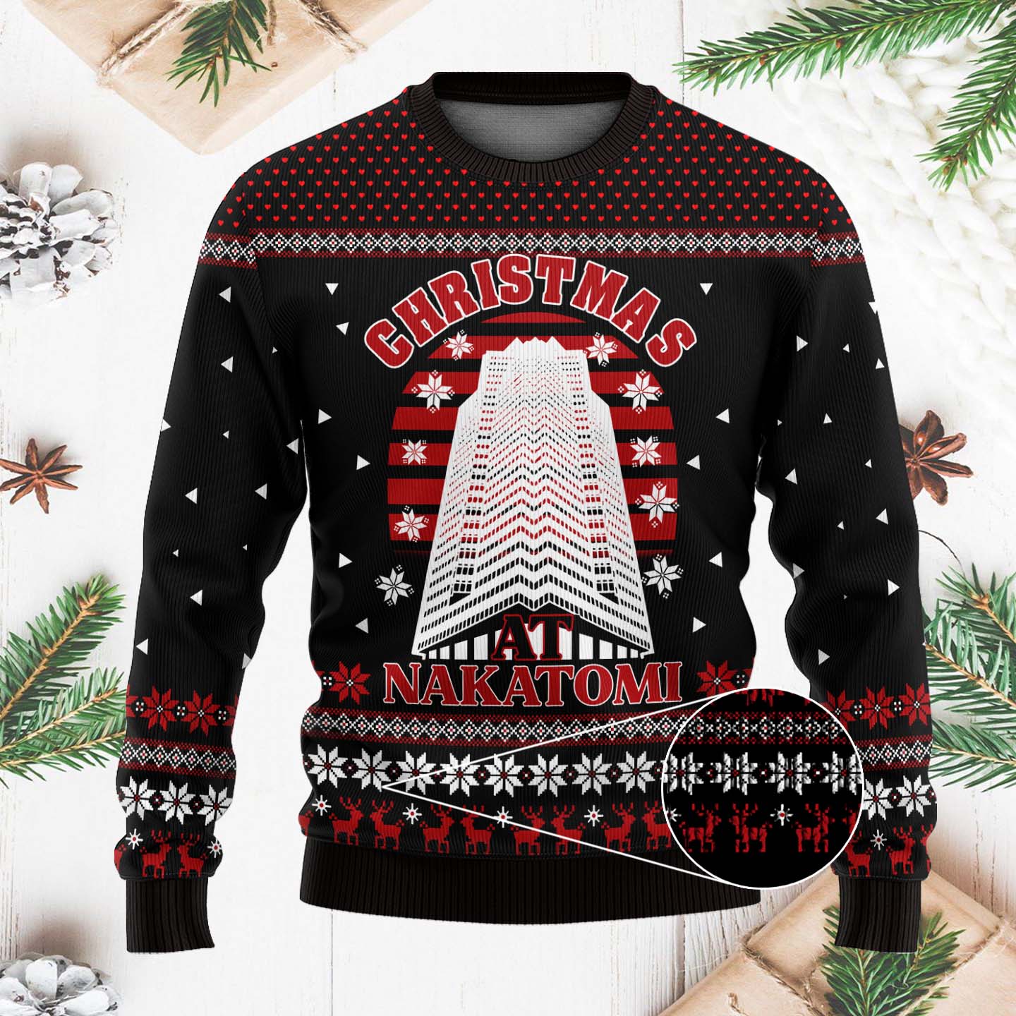 Christmas At Nakatomi Plaza Funny Christmas Ugly Sweater, Christmas Gifts