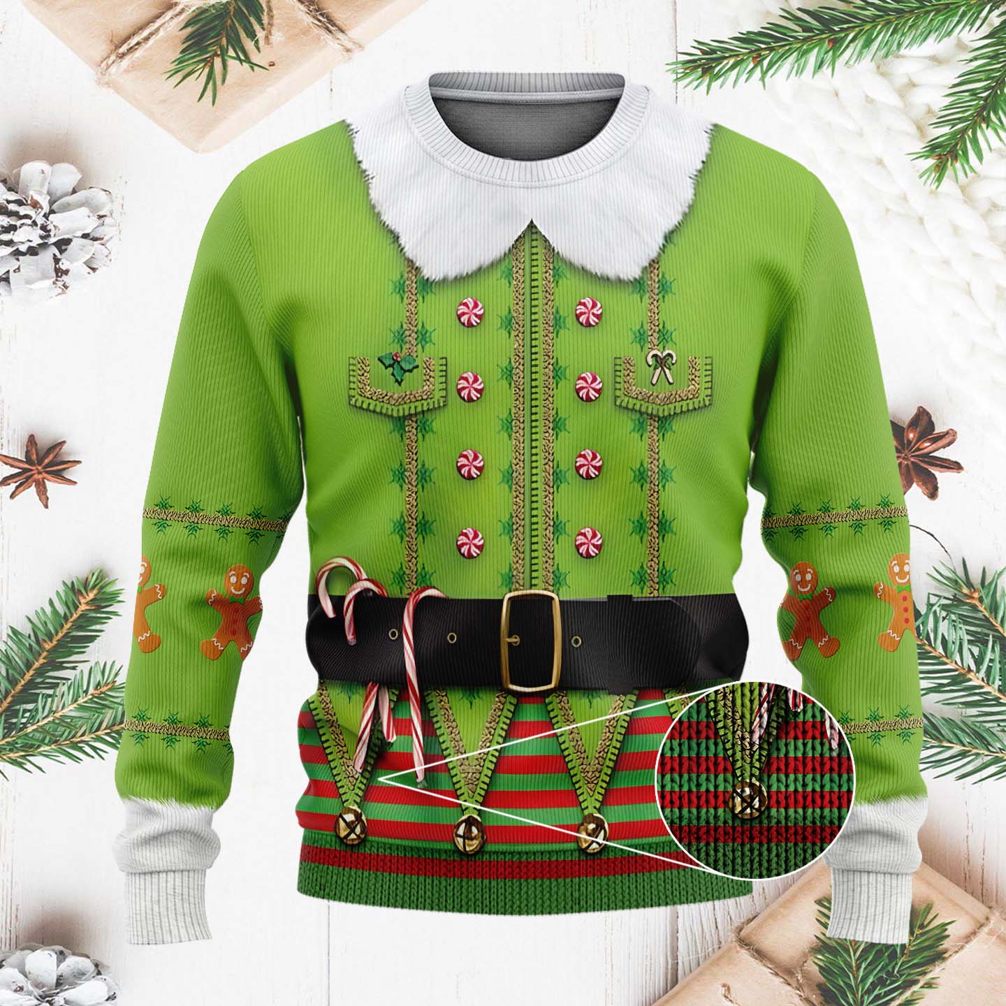 Christmas Elf Costume Funny Christmas Ugly Sweater, Christmas Gifts