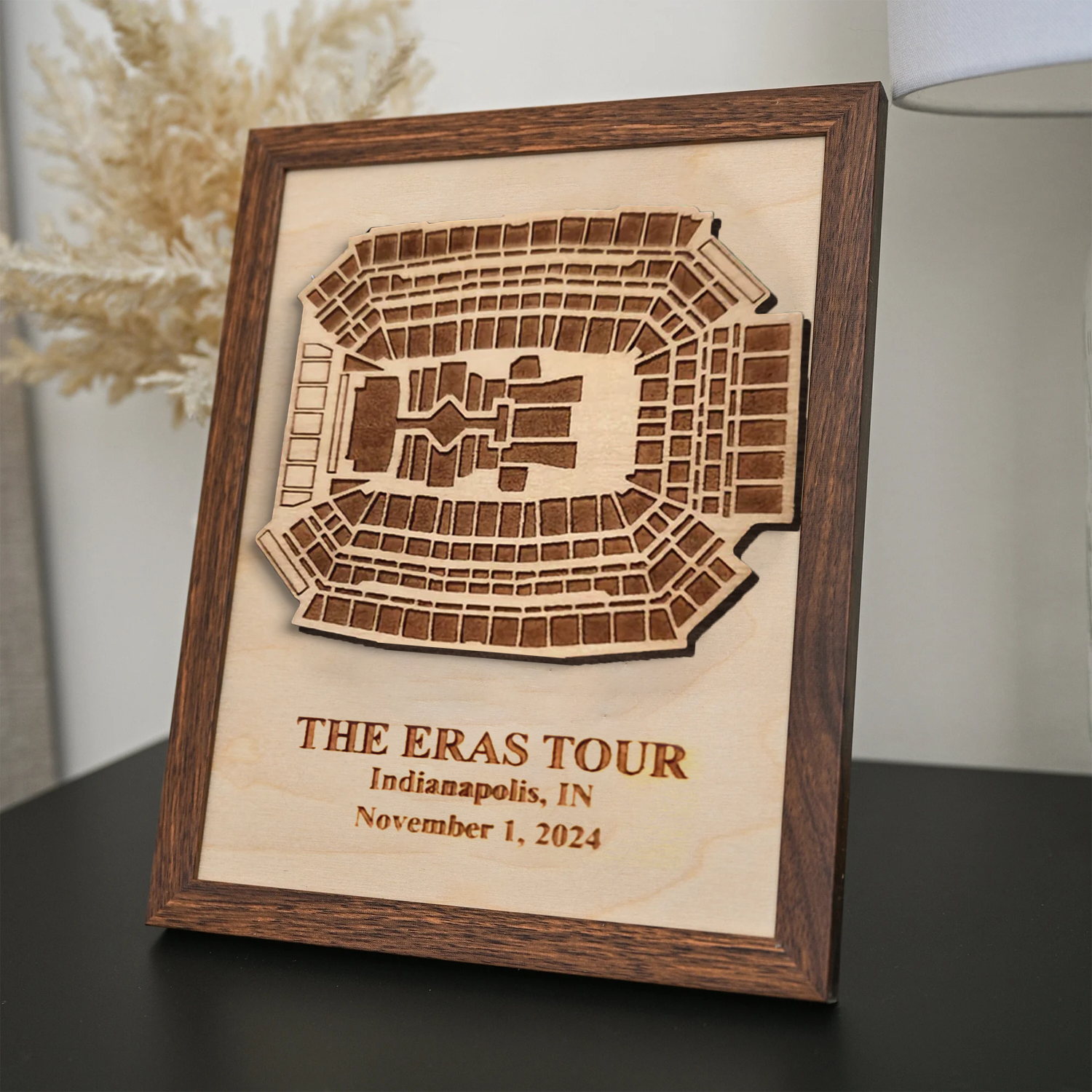 The Eras Tour Indianapolis Stadium, 3D Custom Stadium Wooden Plaque, Gift For Swifties