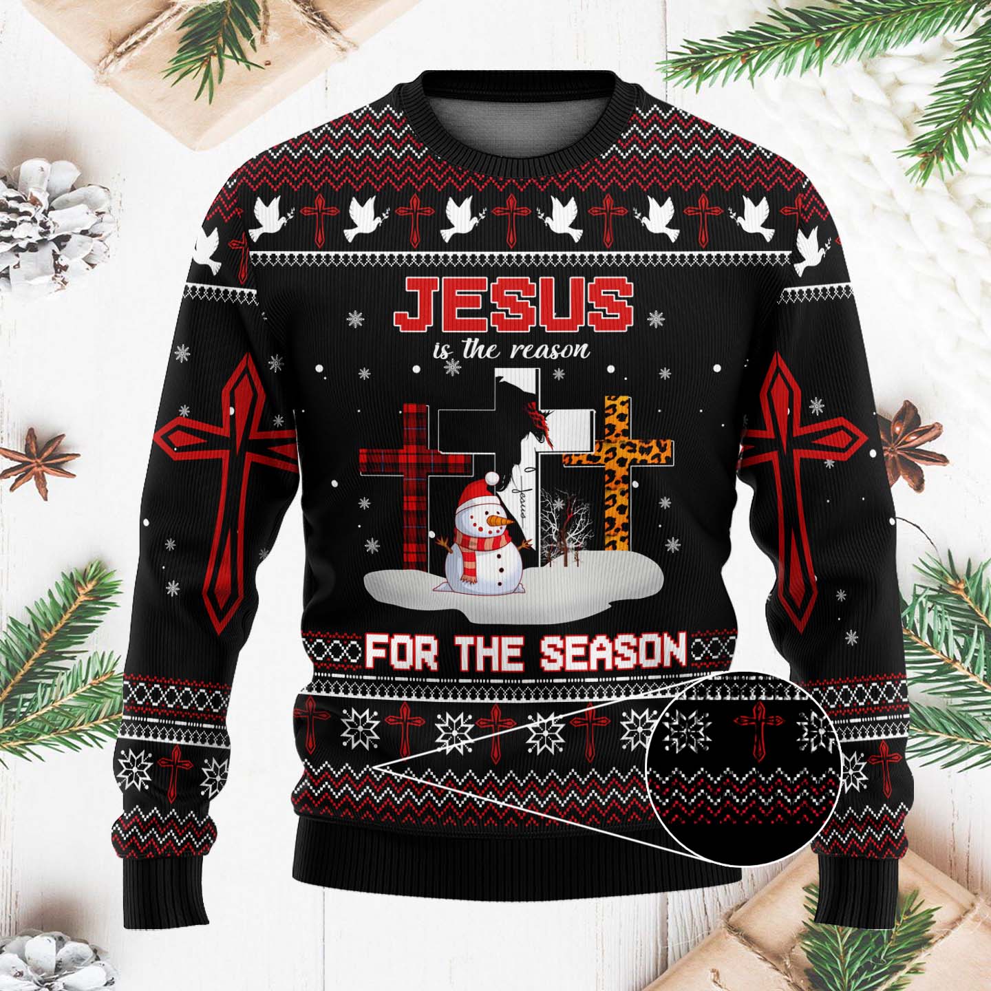 Jesus Is The Reason For The Season Funny Christmas Ugly Sweater, Jesus Shirt, Christmas Gifts