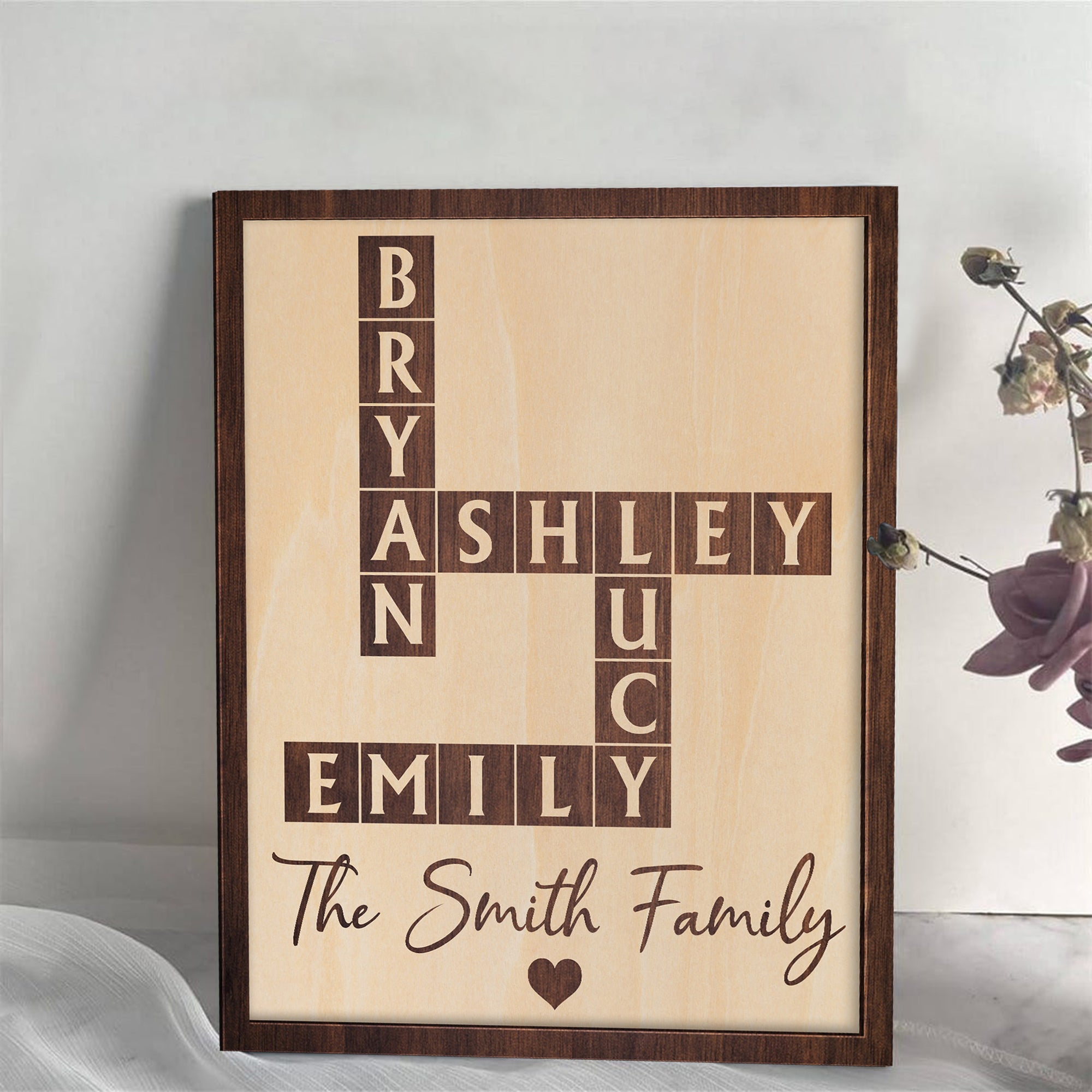 Personalized Custom Family Puzzle, Wooden Puzzle, Gift For Family