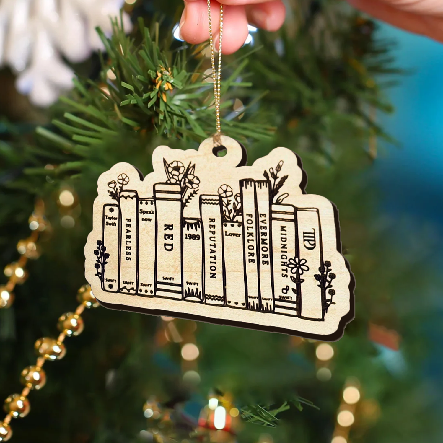 The Eras Tour Book Christmas Ornament, Gift For Swifties, Bookish Gifts