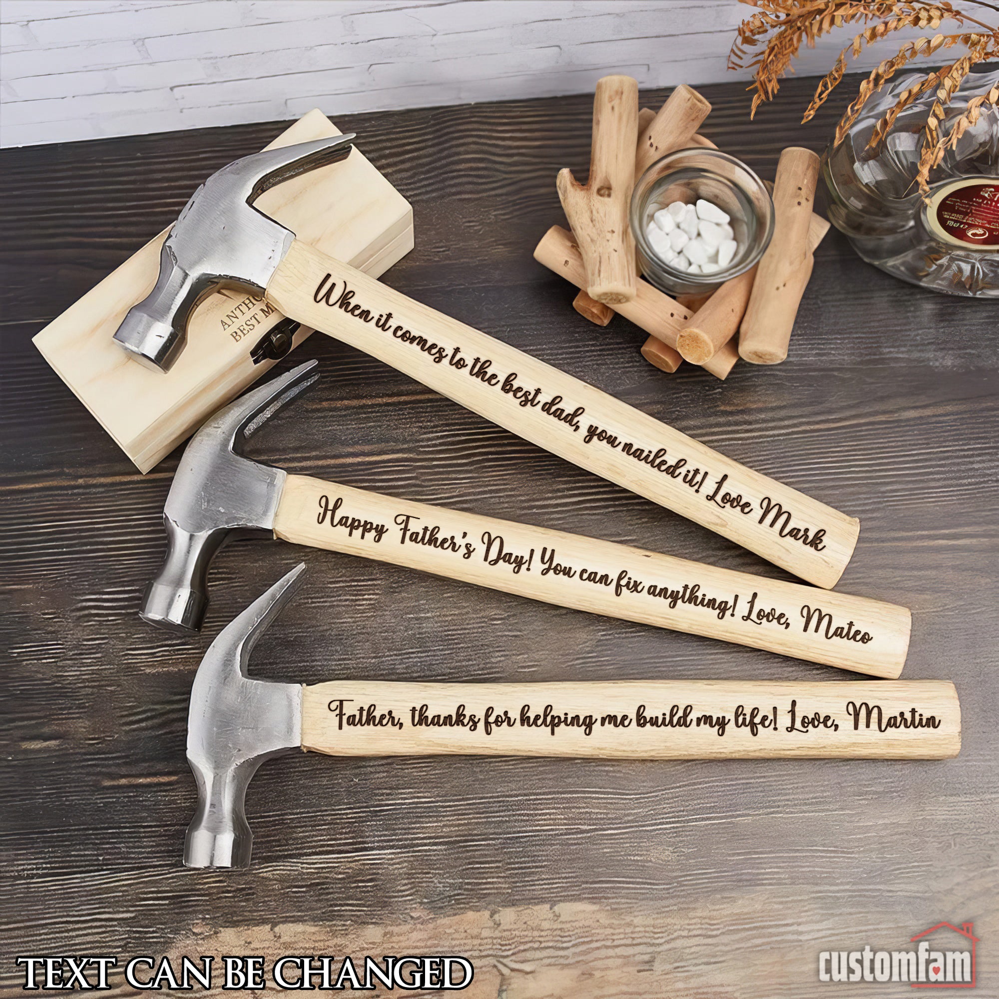 Personalized Engraved Hammer, Father's Day Gifts, Anniversary Gifts for Men