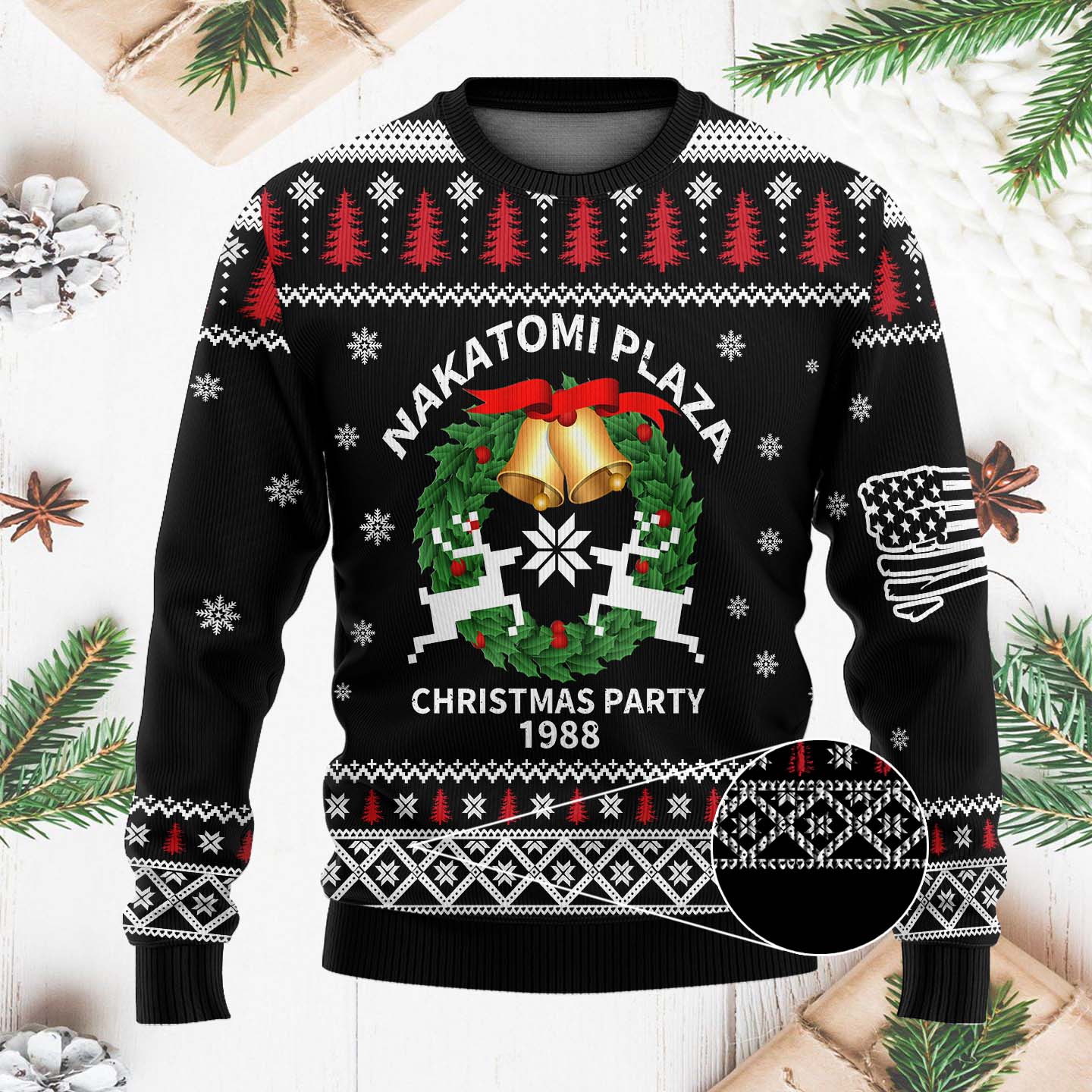 Nakatomi Plaza Christmas Party Funny Christmas Ugly Sweater, Christmas Gift