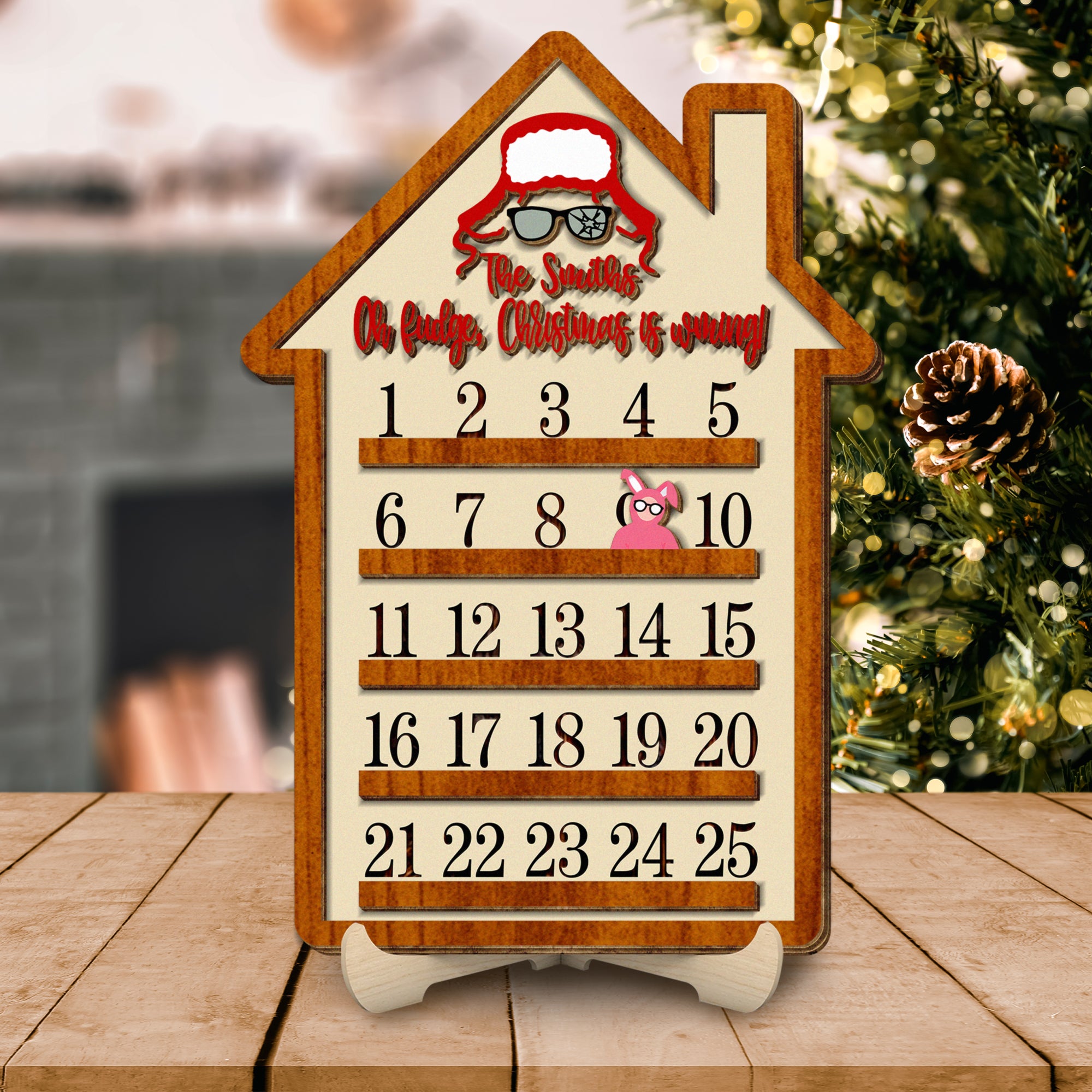 Oh Fudge, Christmas is Coming Christmas Countdown Sign, Xmas Calendar Countdown