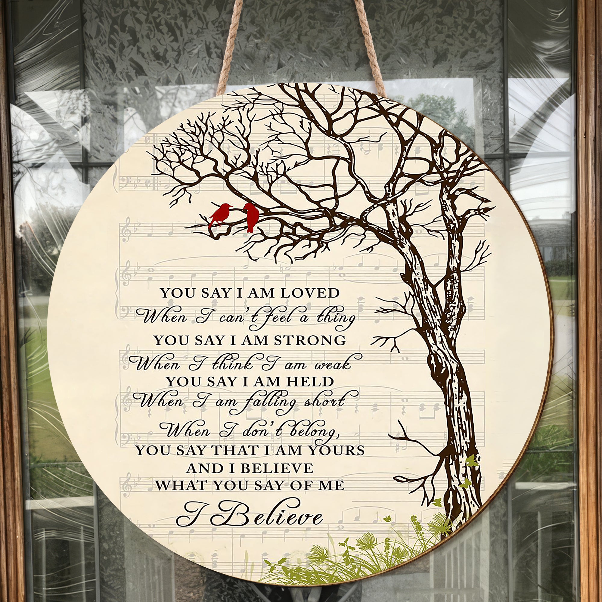 You Say Lyrics Vintage Tree Gallery Poster Music Wood Sign