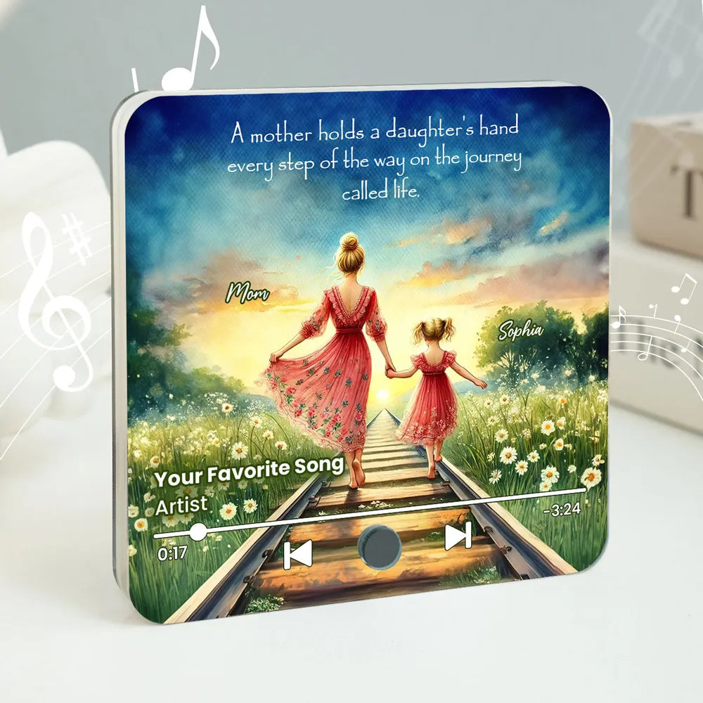 Mother And Daughter's Personalized Music Fridge Magnet, Mother's Day Gifts, Gift Ideas For Mom