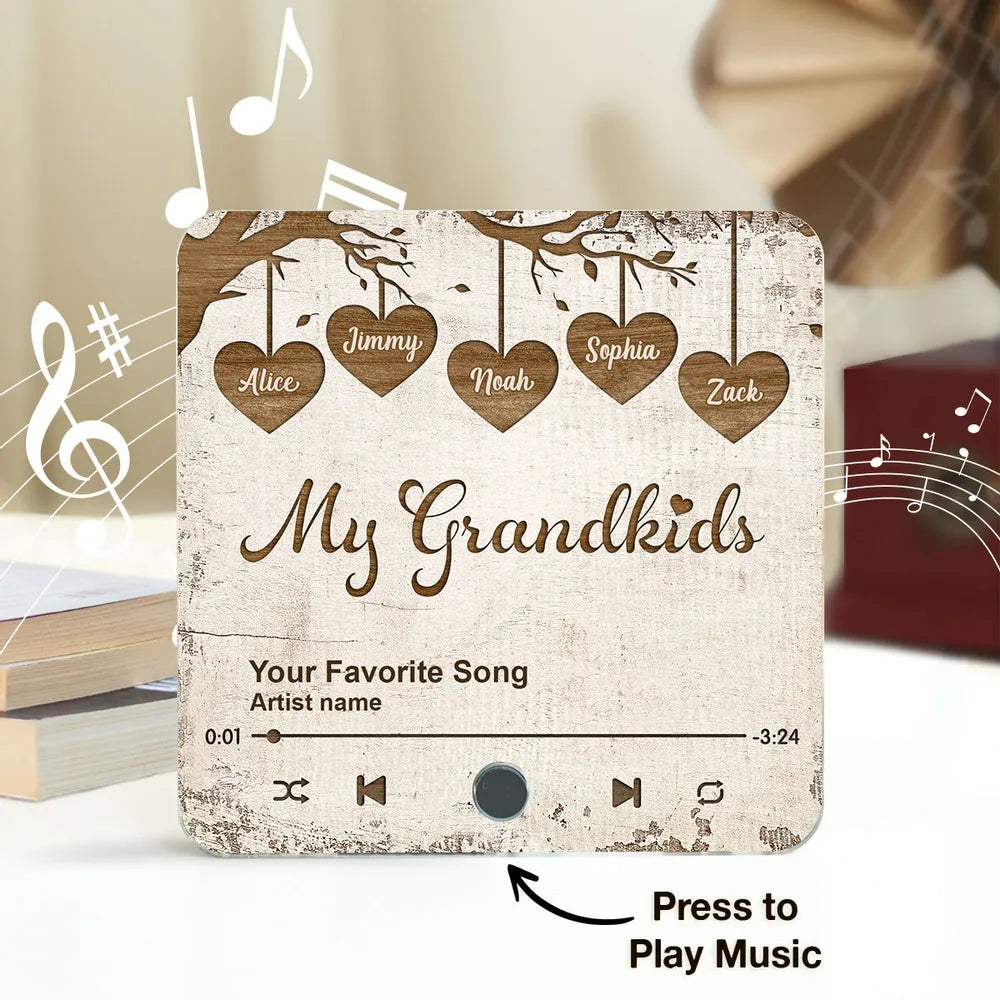 Personalized Family Member Music Fridge Magnet, Mother's Day Gift, Custom Fridge Magnet, Gift For Family