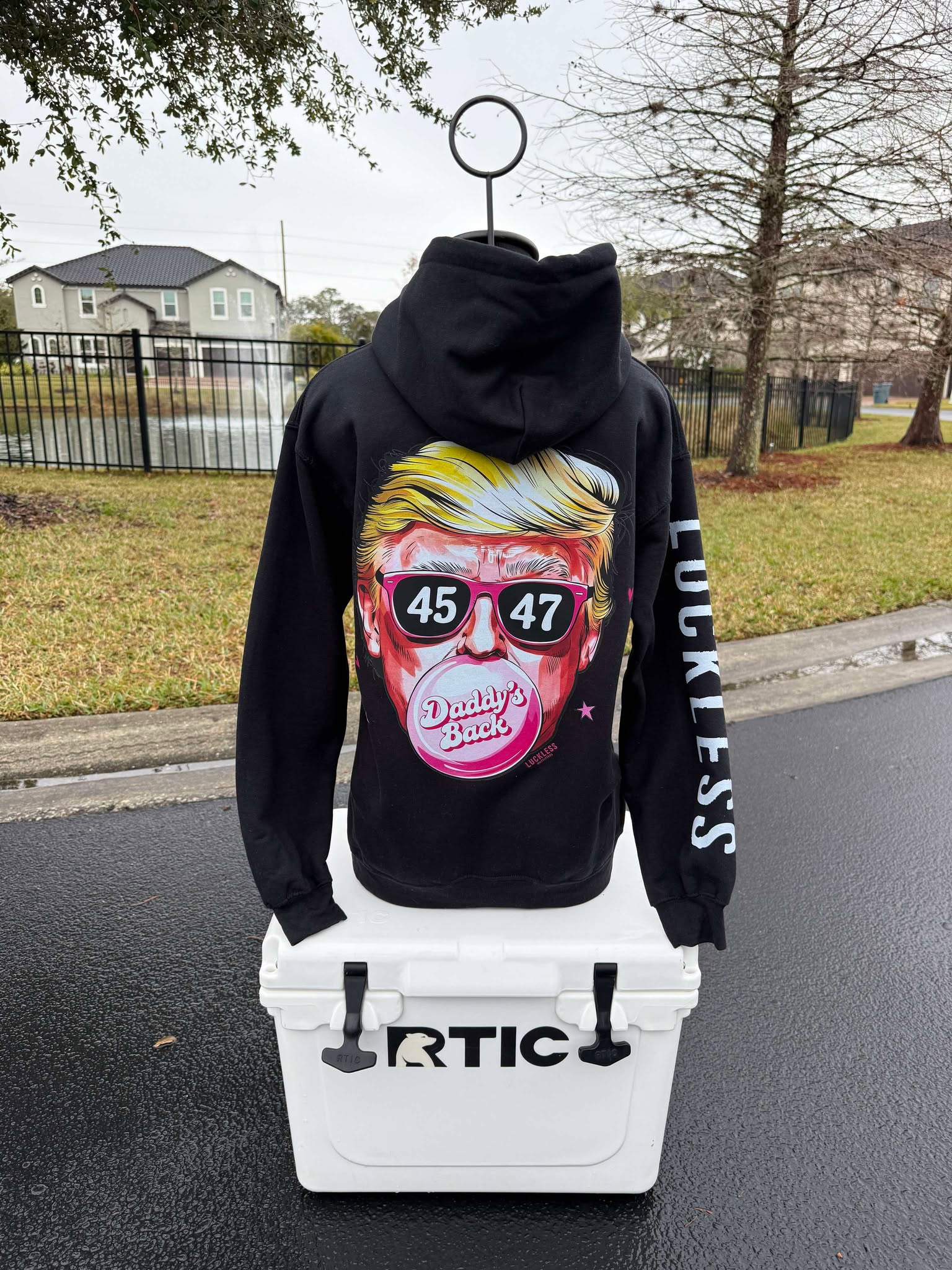 Daddys Back Bubblegum Hoodie, Trump Shirt, Trump Gifts