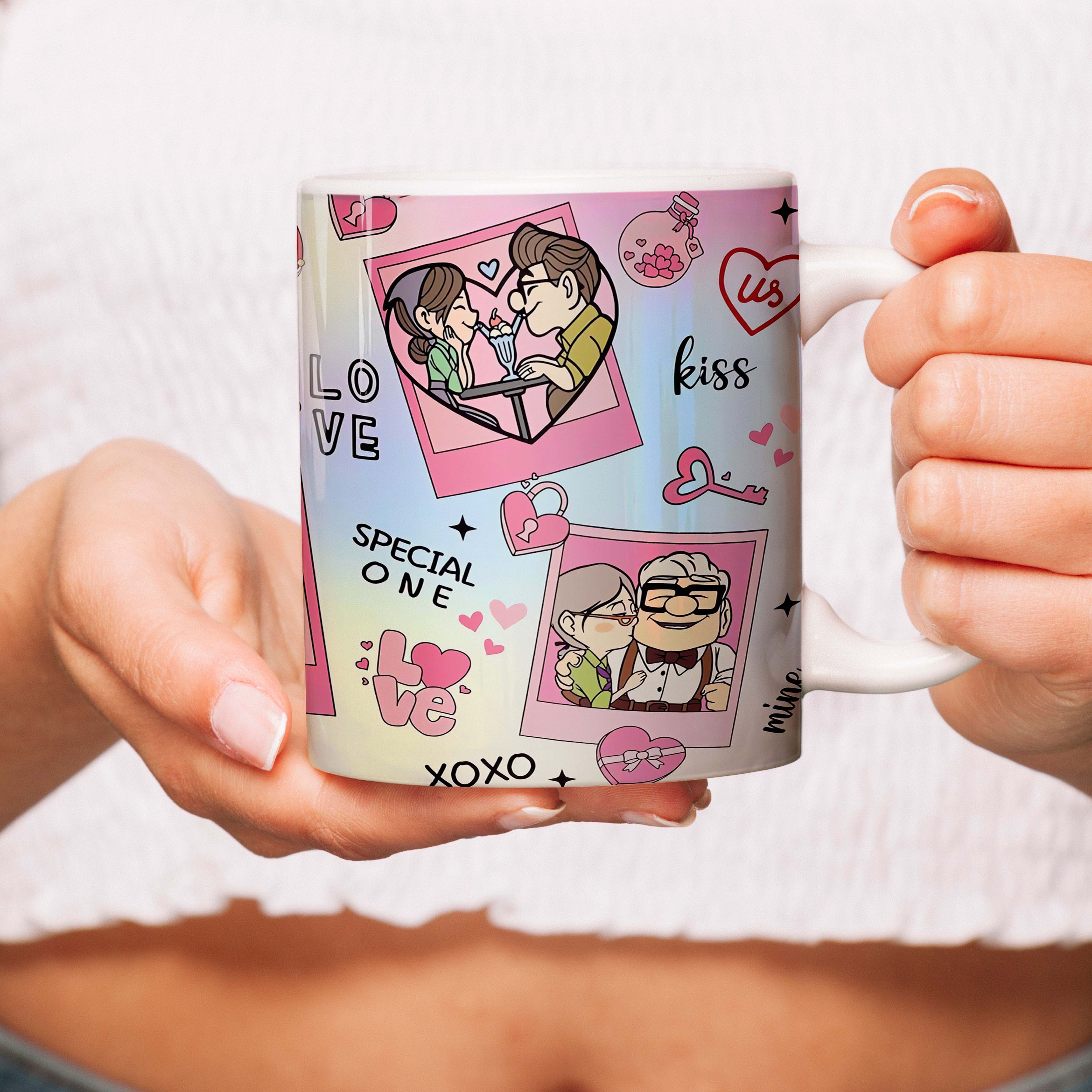 Love Xoxo Custom Photo Accent Mug, Valentine Coffee Mug, Couple Mug, Valentine's Day Gift