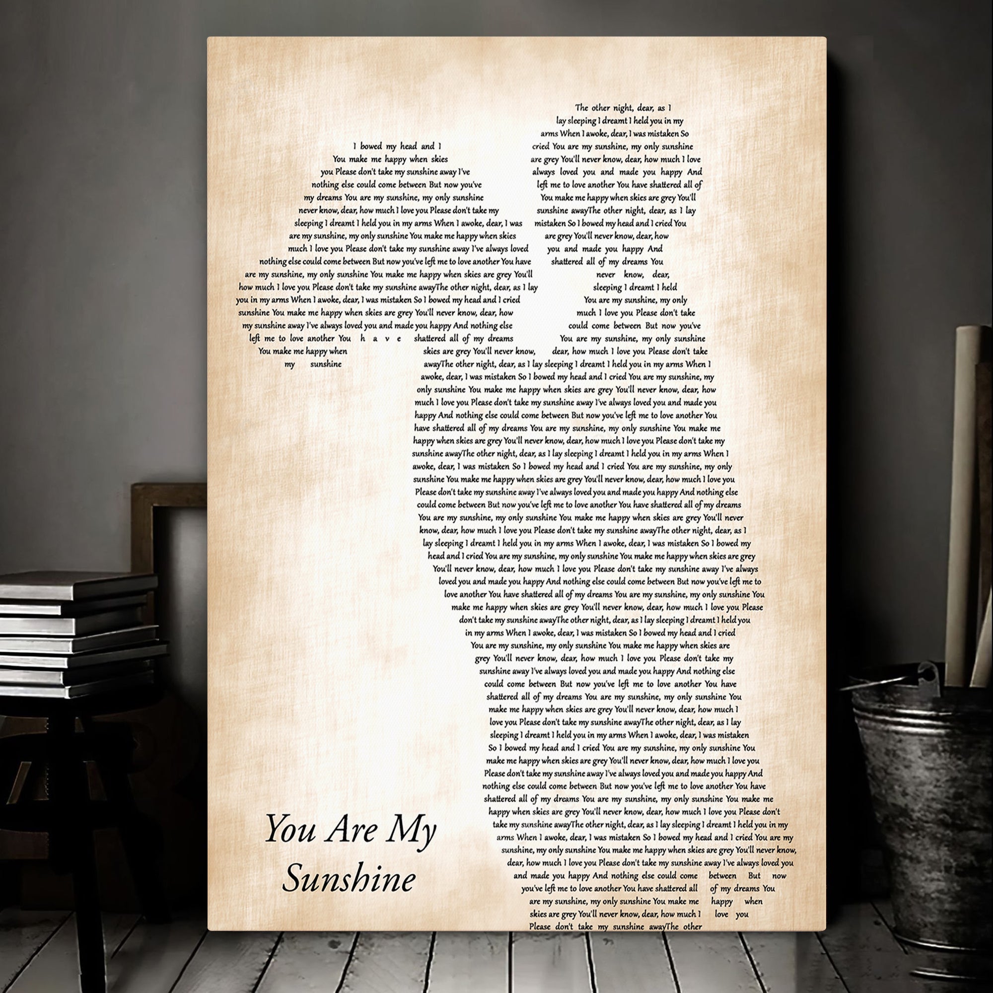 Johnny Cash You Are My Sunshine Mother & Child Song Lyric Music Art Print Canvas Print Frames