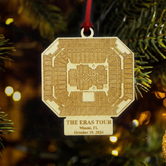 The Eras Tour Miami Stadium Personalized Christmas Ornament, Gift For Swifties