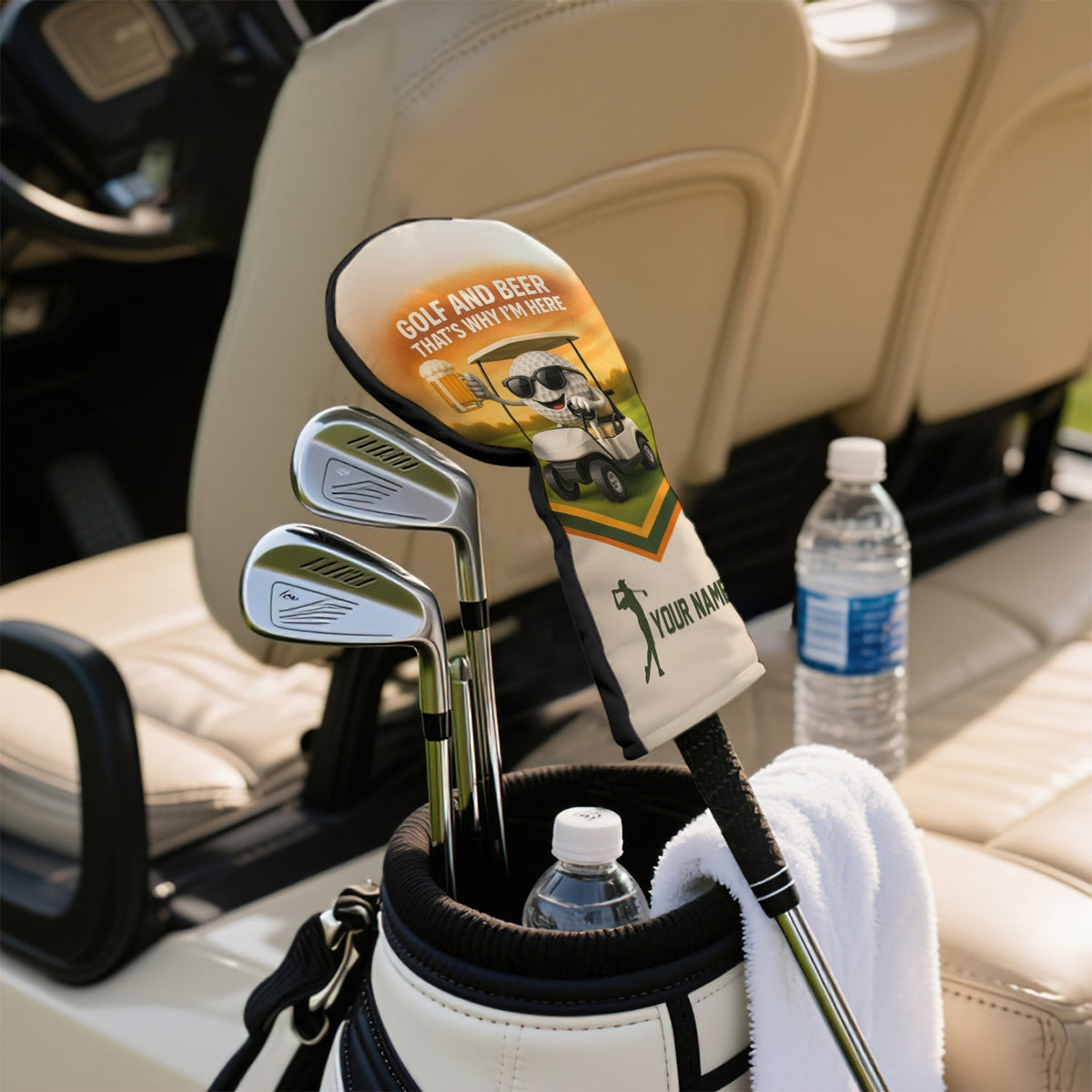 Golf And Beer That's Why I'm Here Golf Head Cover - View 3