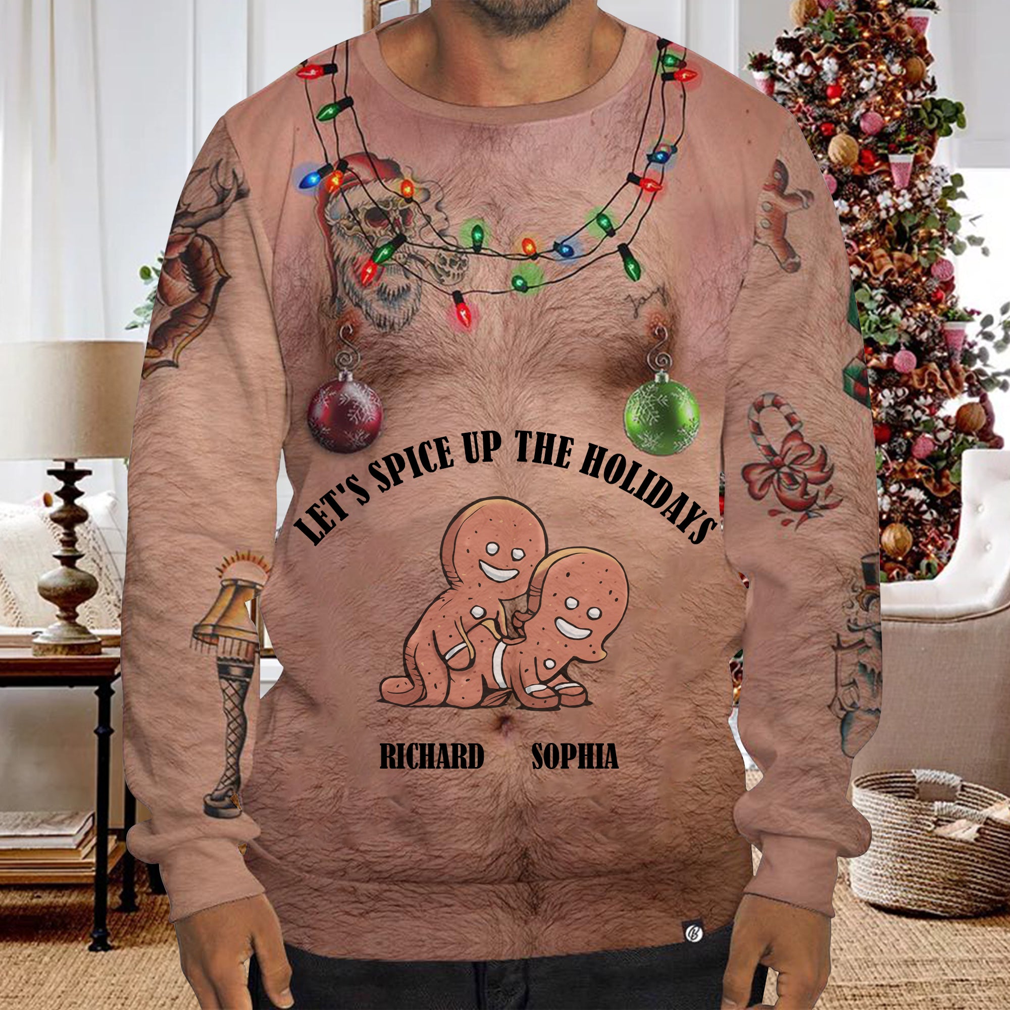 Let's Spice Up The Holiday Custom Funny Christmas Sweatshirt, Gift For Couples