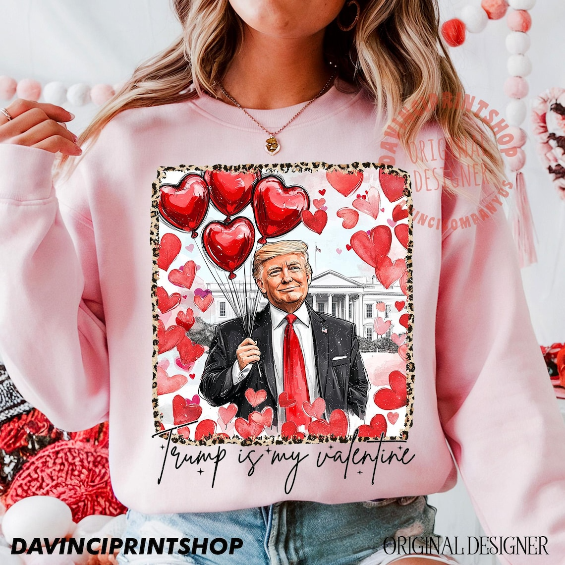 Trump Is My Valentine Sweatshirt, Trump2025 Shirt, Valentines Day Sweatshirt, Funny Valentine Shirt