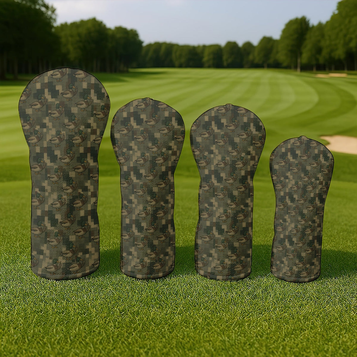 Mallard Duck Green Camo Golf Head Cover For Men - View 3
