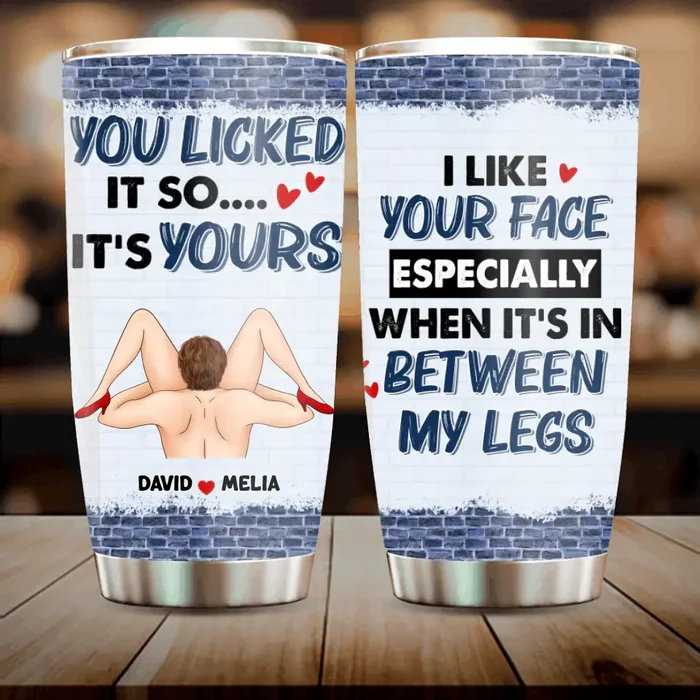 I Like Your Face Insulated Tumbler, Funny Stainless Steel Travel Mug, Personalized Gifts For Couples