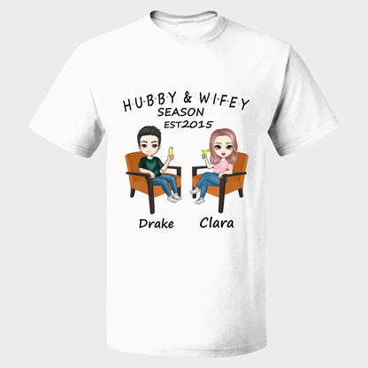 Hubby and Wifey Season Personalized Shirt Family Couple
