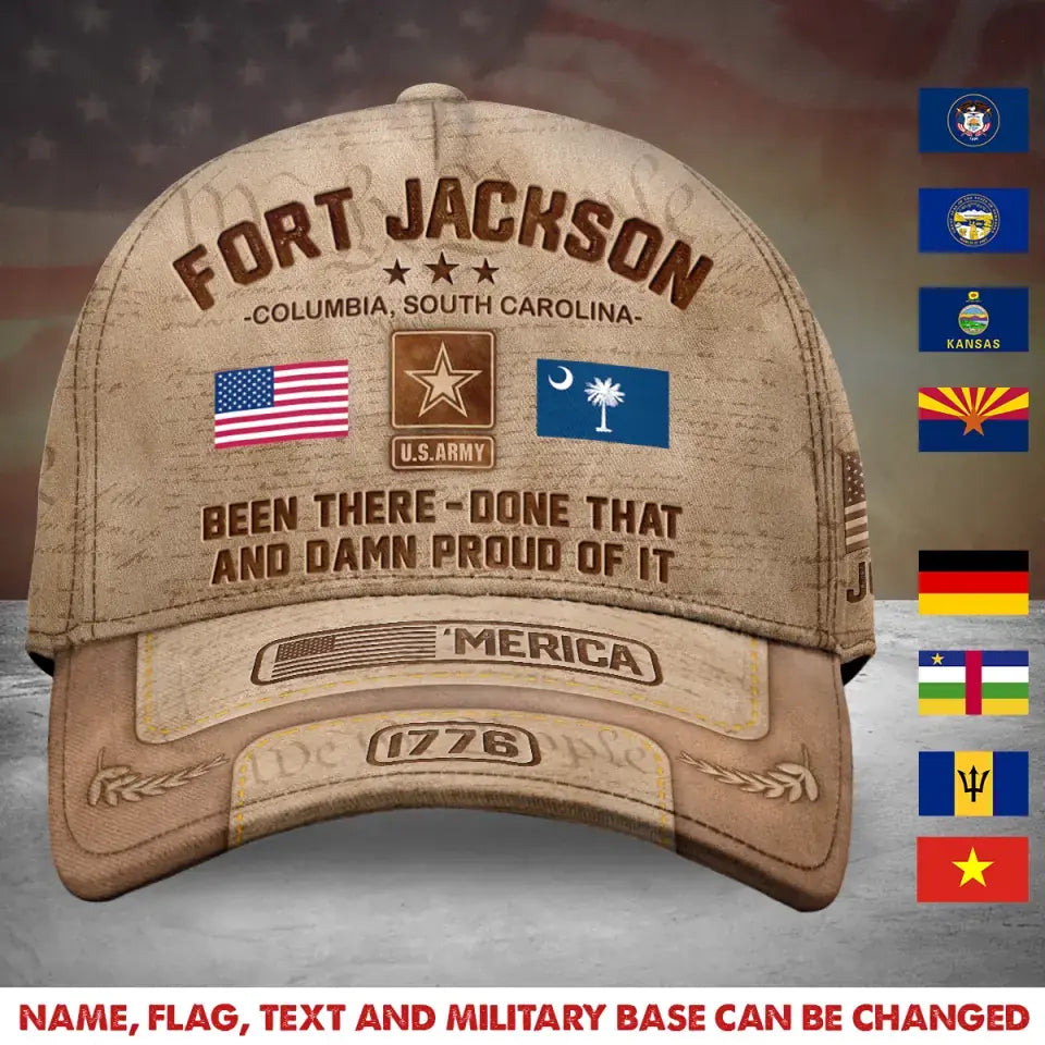 Been There Done That Personalized Veteran Baseball Cap, Gift For Dad