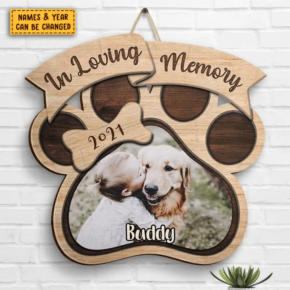 You Will Always In My Heart  Upload Image, Personalized Shaped Wood Sign, Gift For Pet Lovers