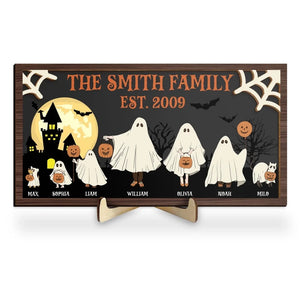 Halloween-Ghost-Family-Personalized-Shaped-2-Layers-Wooden-Plaque_3