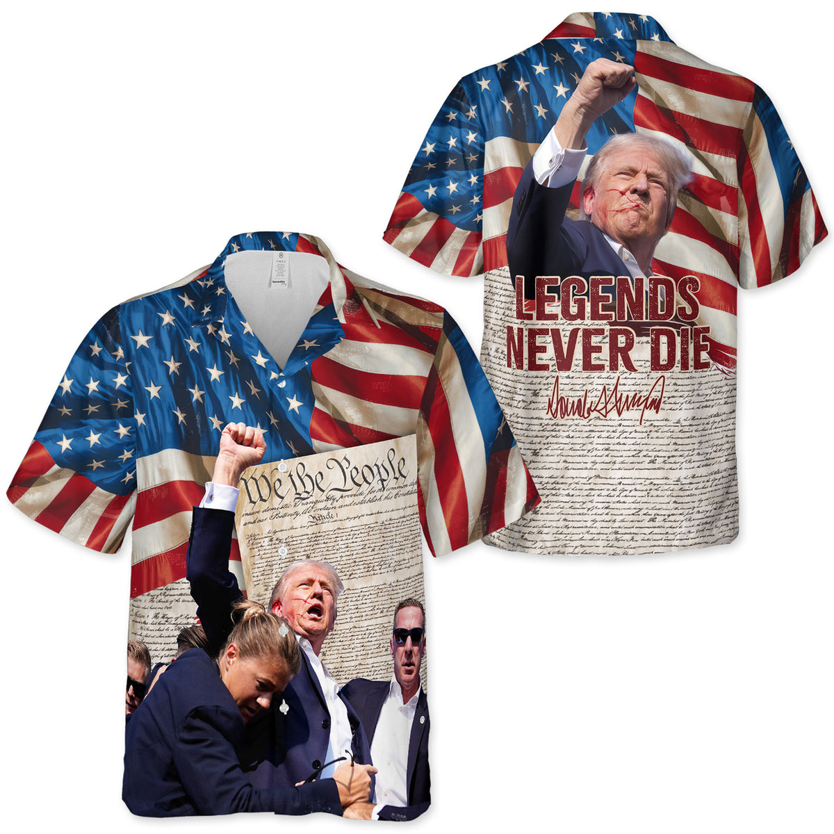 We The People Hawaiian Shirt, Funny Political Shirt, Gift For Trump Supporters