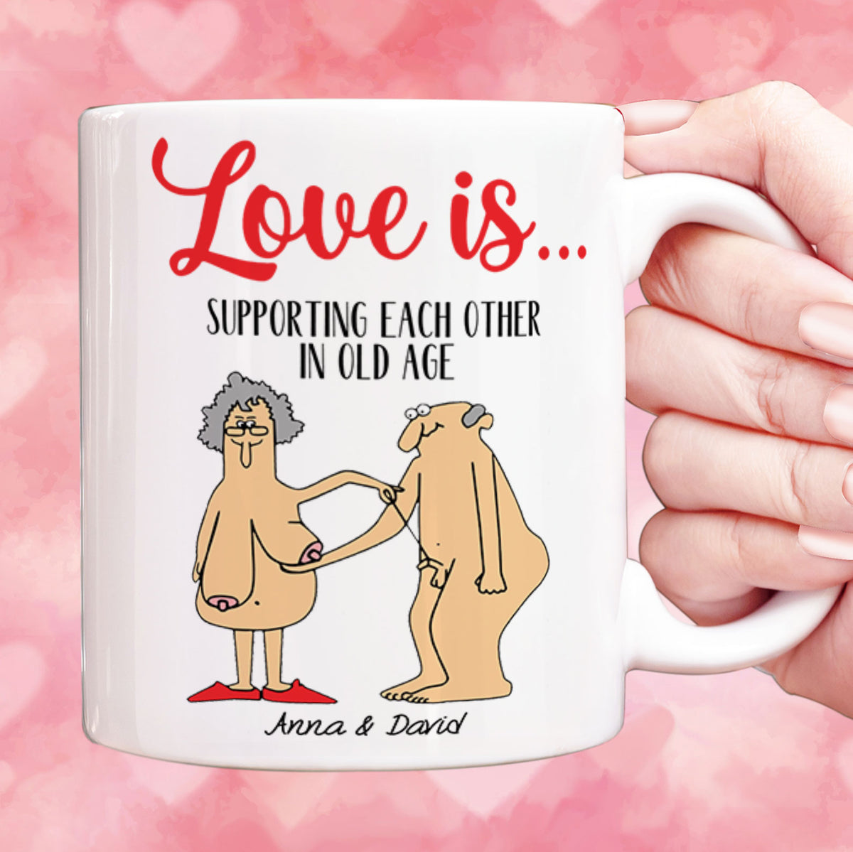 Love is Supporting Each Other, Valentine's Day Mug, Anniversary Gift, Valentine's Day Gifts