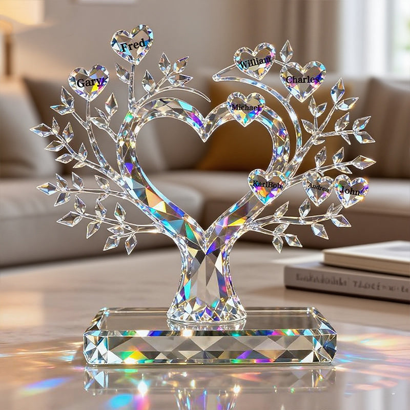 Tree of Life Custom Name Acrylic Plaque, Personalized Acrylic Plaque, Family Christmas Gift