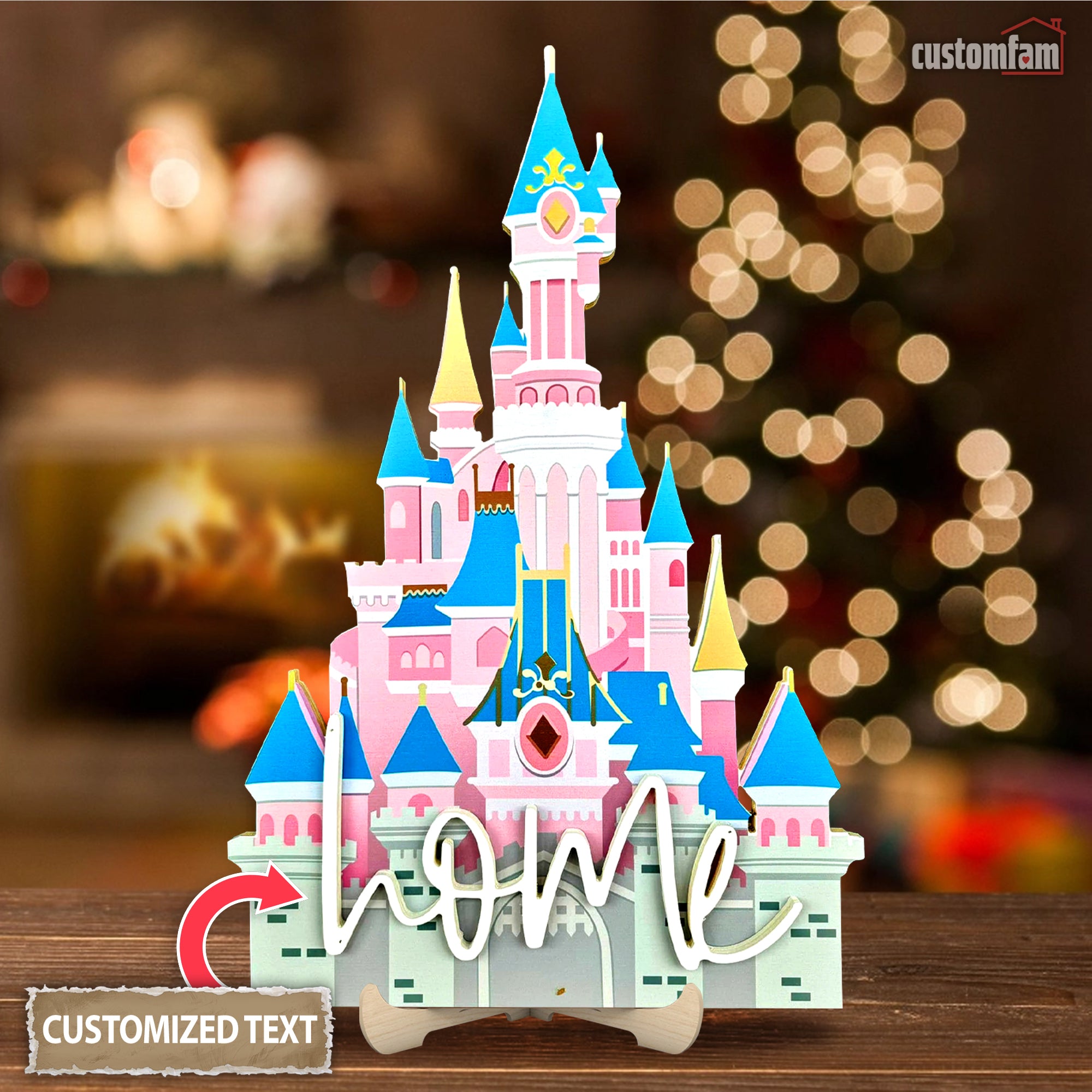 Magical Castle Door Hanger Disney Cinderella Door Sign, Christmas Welcome Sign