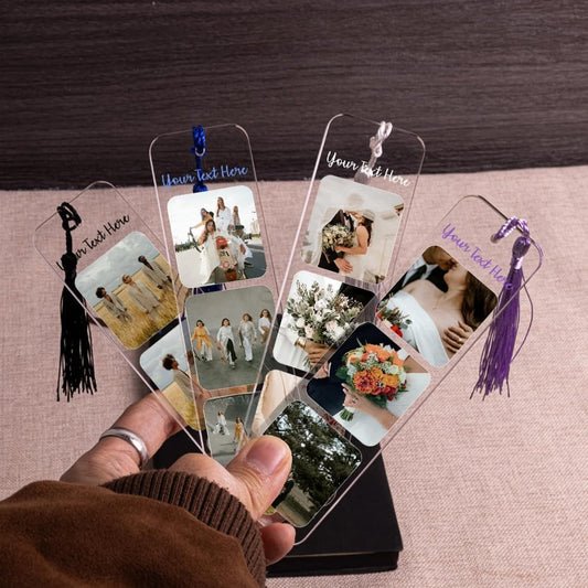 Personalized Picture Bookmark, Customized Photo Bookmarks for Book Lovers, Gifts for Teacher, Mothers Day Gifts for Mom, Bookmark For Women