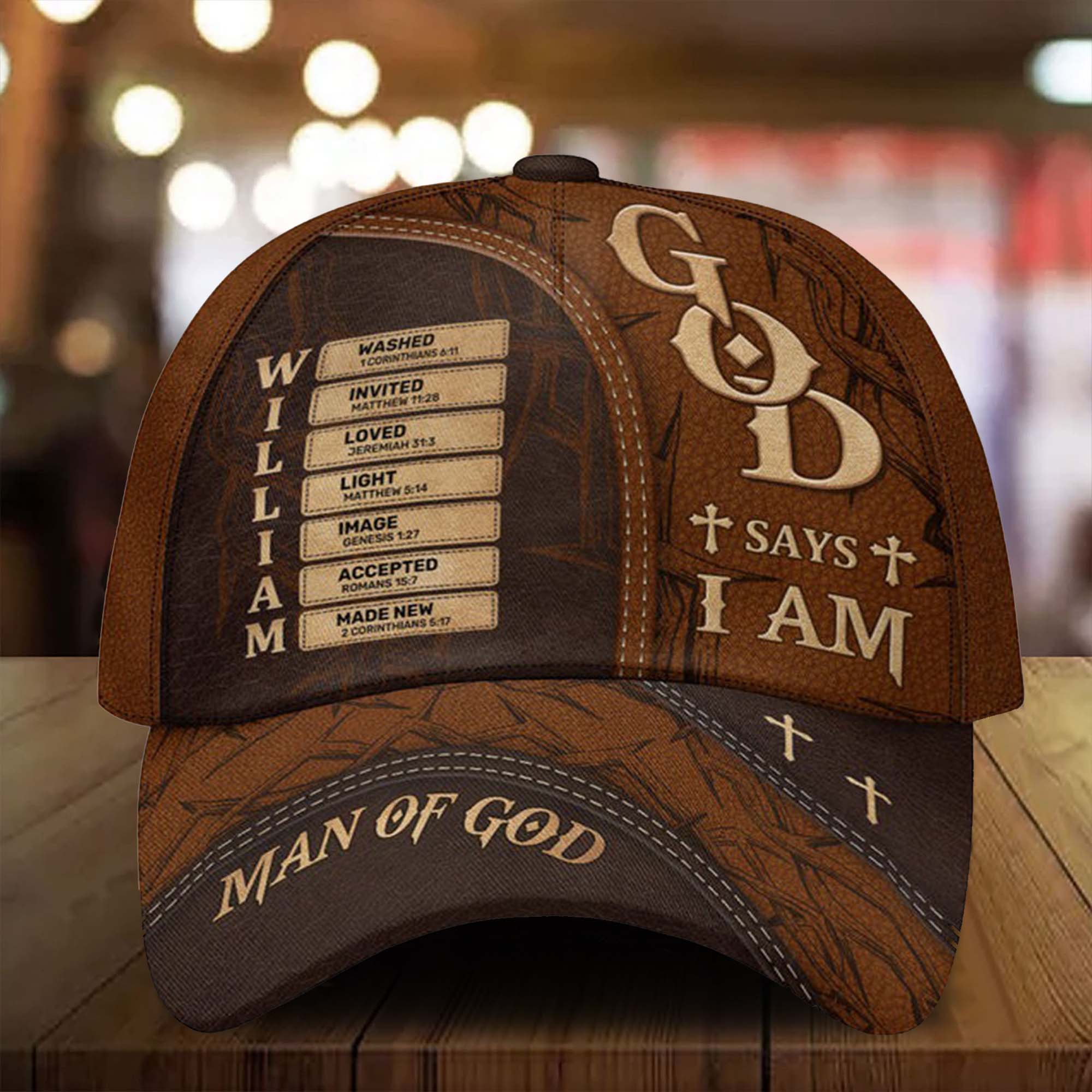 Man Of God Classic Cap, Cap For Men, Christian Baseball Hats, Christian Gifts For Men