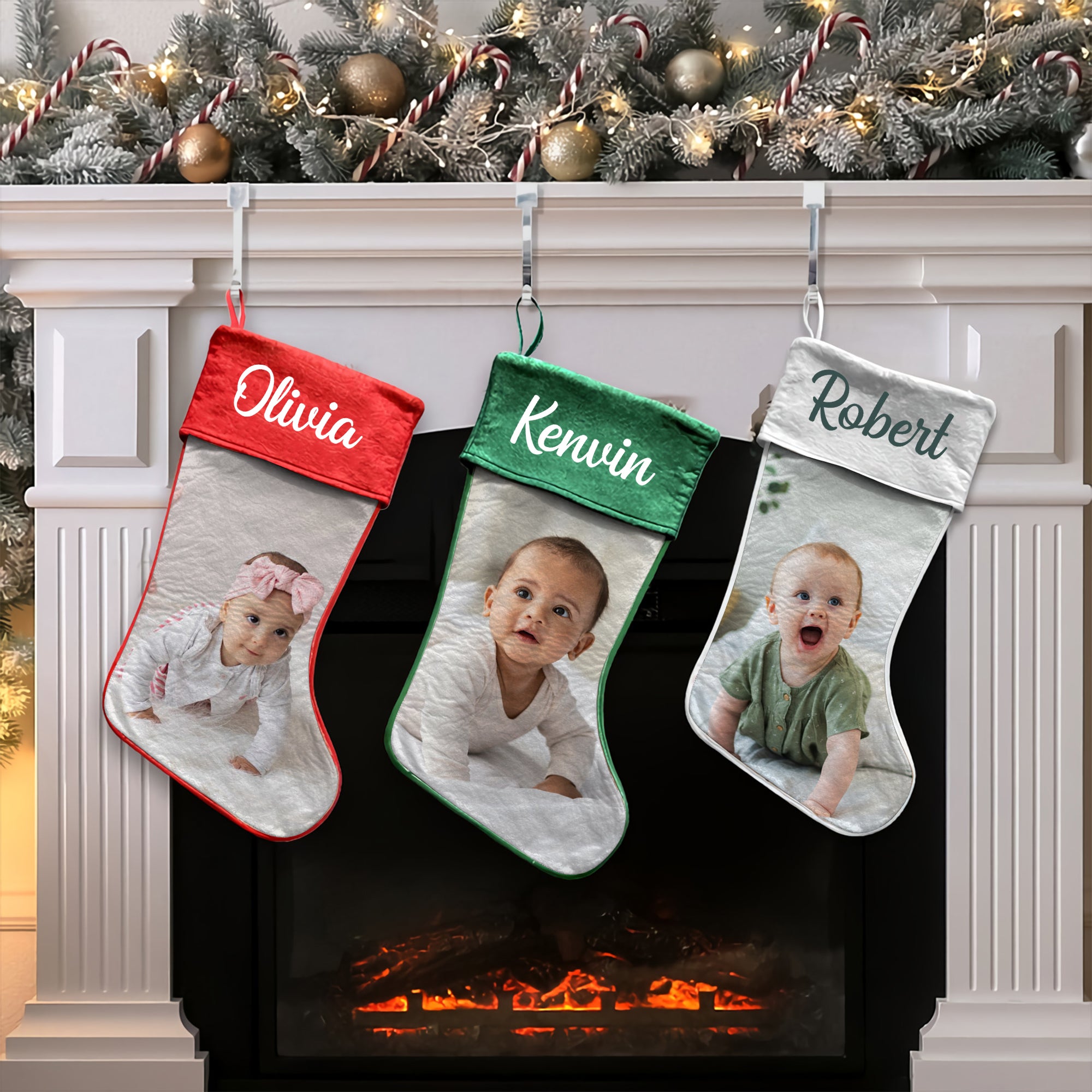 Custom Family Christmas Stockings, Stockings With Name, Christmas Decor