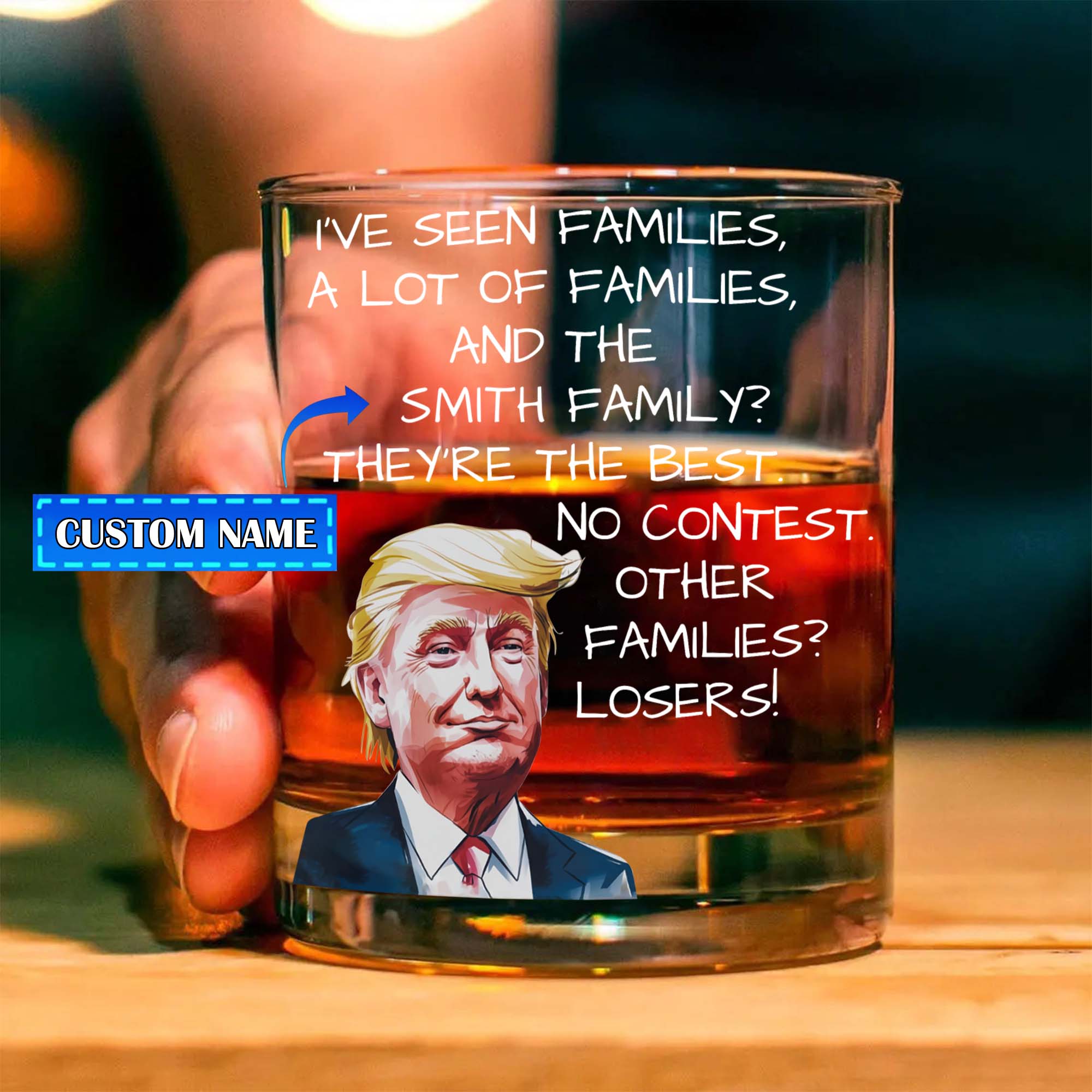 Funny Trump Custom Wine Glass, 47th President Whiskey Glass, Patriotic Wine Glass