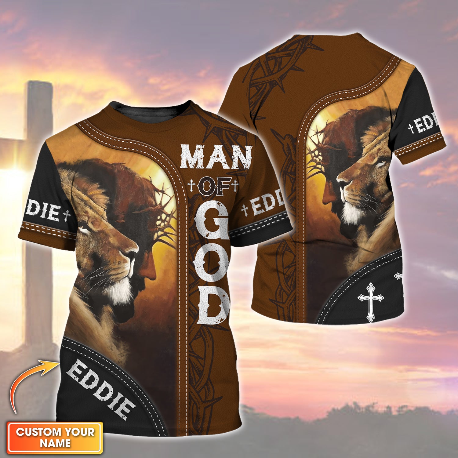 Man Of God Personalized T-Shirt, Christian Shirts, Christian Gifts For Men