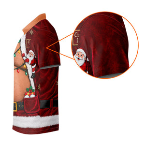 Custom Name Santa Suit Christmas Golf Shirt, Golf Gifts For Women, Ladies Golf Tops