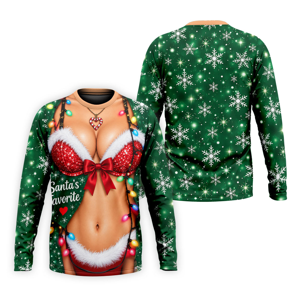 Santa's Favorite Bikini Christmas Golf Shirt, Golf Gifts For Men, Golf Polo For Men