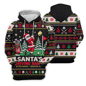Santa Driving Range Christmas Golf Shirt, Ladies Golf Shirts, Womens Golf Apparel