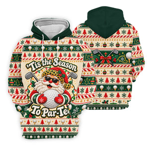 Tis The Season To Par-Tee Christmas Golf Shirt, Mens Golf Polo, Golf Shirts For Men