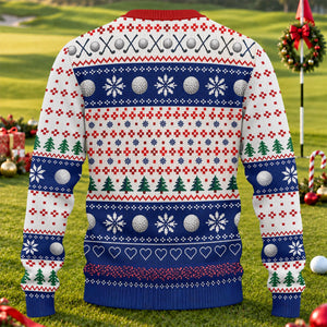 Ugly Christmas Sweater Santa Golf Balls, Ugly Sweater Party, Funny Christmas Outfit